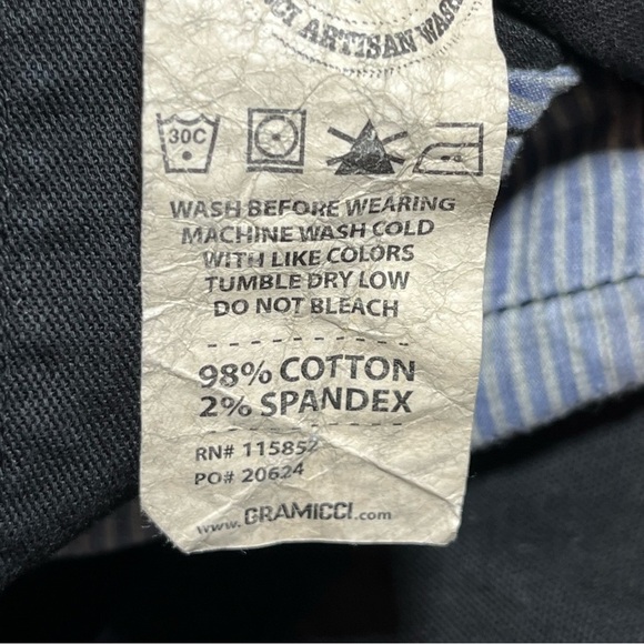 Gramicci Pants Womens Size 14 Black Chino Canvas Straight Leg Mid Rise - Picture 8 of 12